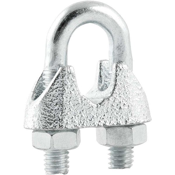 Clips para cabo de aço 5/16" - 7,94mm pacote com 10 peças VONDER
