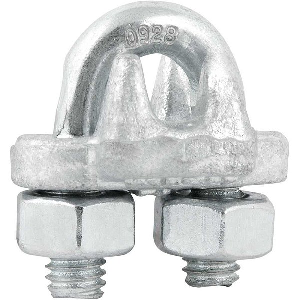 Clips para cabo de aço 5/16" - 7,94mm pesado encartelado VONDER PLUS