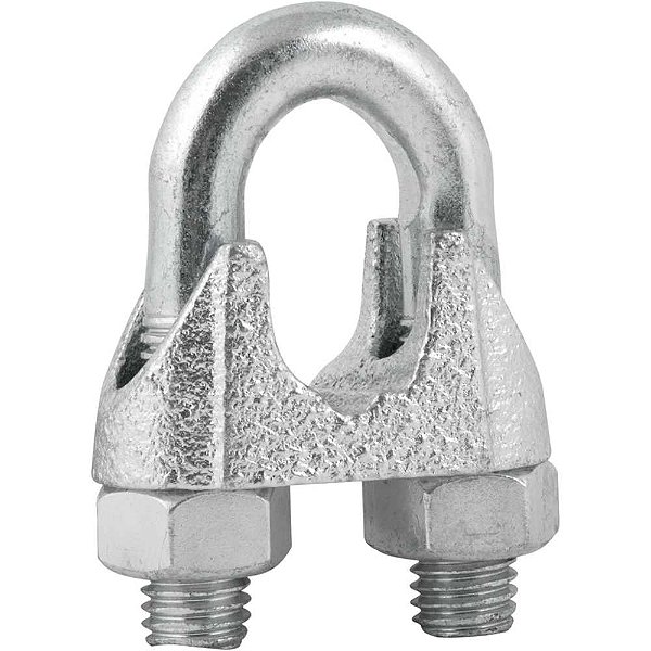 Clips para cabo de aço 5/8" - 15,90mm pacote com 1 peça VONDER