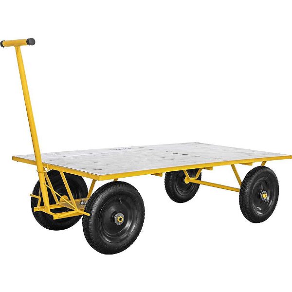 Carrinho plataforma de compensado 600 kgf desmontado VONDER