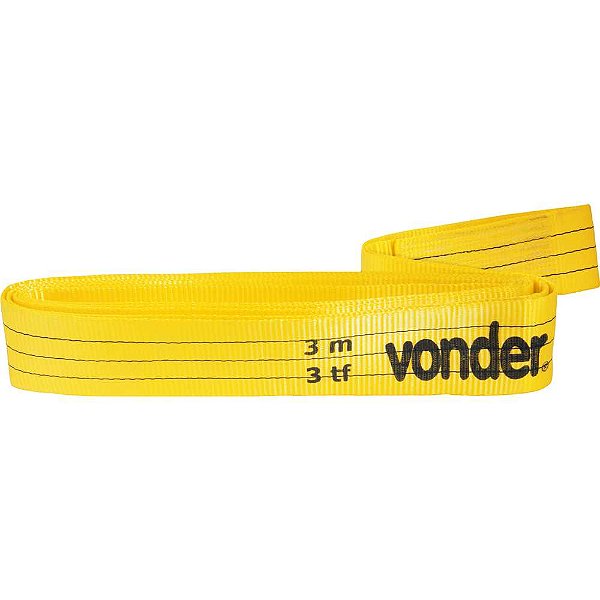Cinta plana sem fim (tipo anel) para elevação de cargas 7:1 3,0m 3 tf VONDER