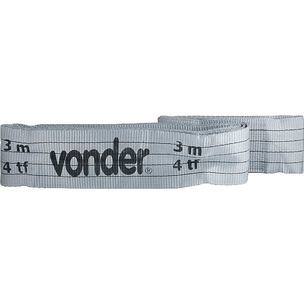 Cinta plana sem fim (tipo anel) para elevação de cargas 7:1 3,0m 4 tf VONDER