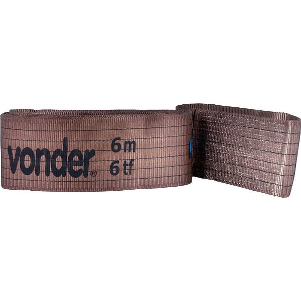 Cinta plana sem fim (tipo anel) para elevação de cargas 7:1 6,0m 6 tf VONDER