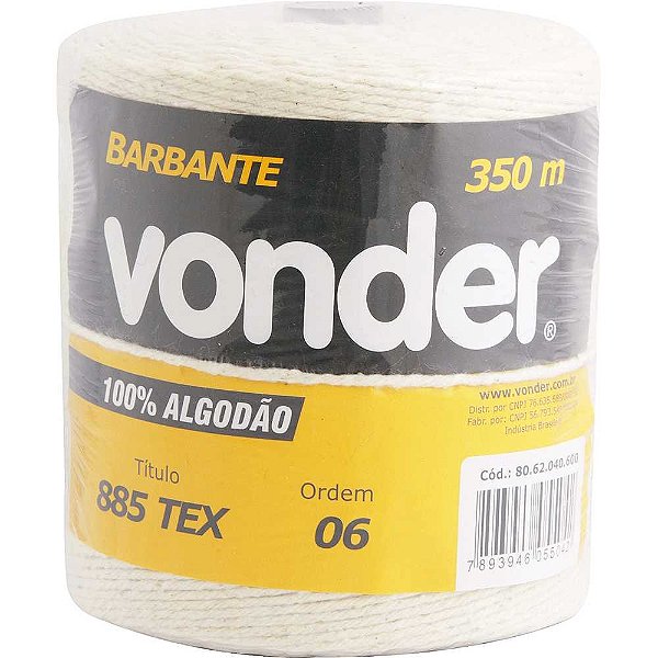 Barbante de algodão 4 x 6 VONDER