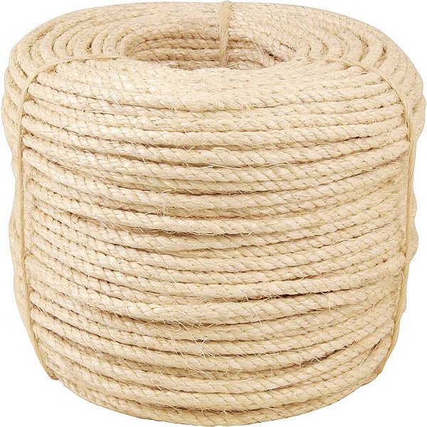 Corda de sisal 6mm x 220m 3 pernas VONDER