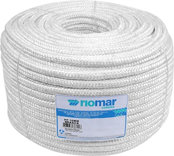 Corda multifilamento trançada branca 16mm x 136m 43216061 RIOMAR