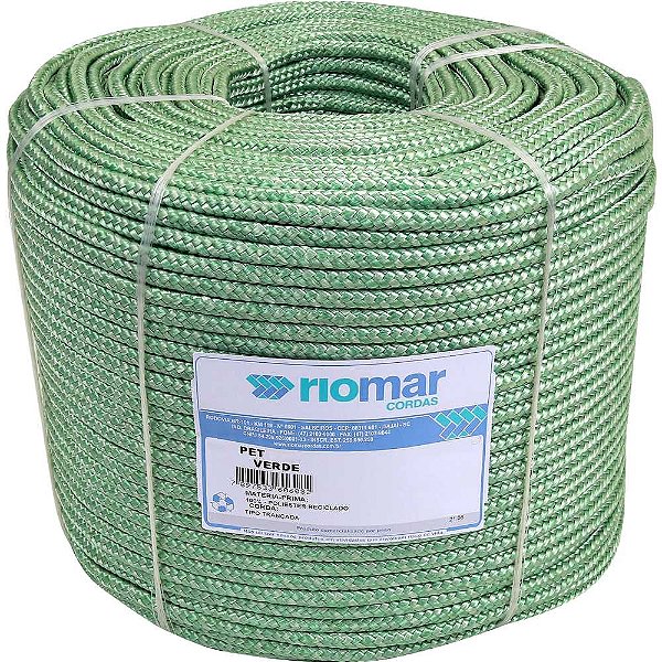 Corda multifilamento trançada verde 16mm x 84m 45216031 RIOMAR