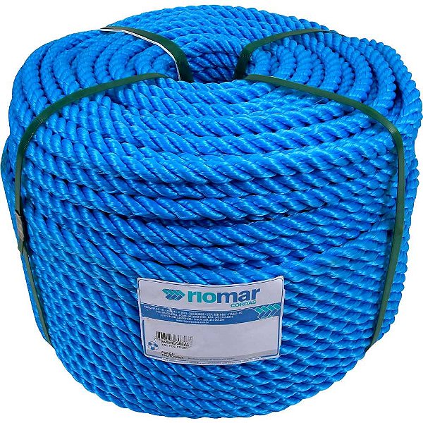 Corda torcida azul 10mm x 220m Pesca RIOMAR