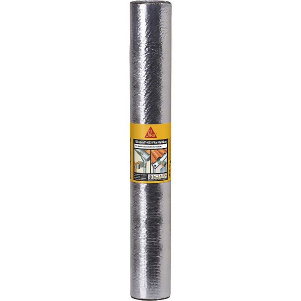 Fita adesiva alumínio impermeável 1.000mm x 10m Sikaseal 423 770928 SIKA