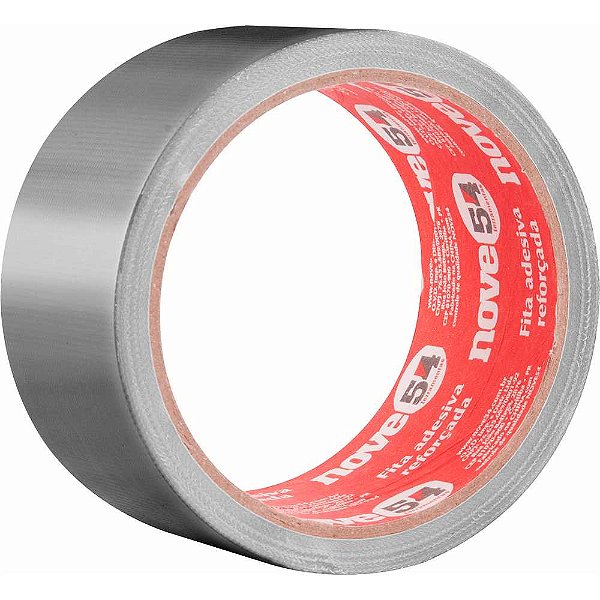 Fita adesiva reforçada 50mm x 10m prata NOVE54