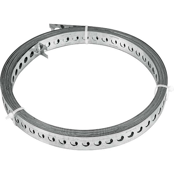 Fita de aço perfurada 17mm x 0,40mm x 10m VONDER