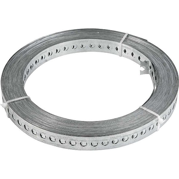 Fita de aço perfurada 17mm x 0,40mm x 30m VONDER