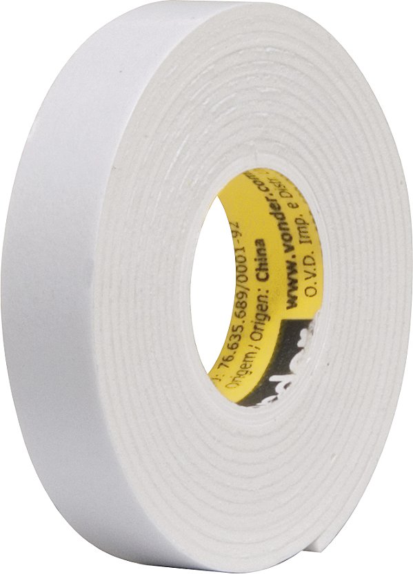 Fita dupla face espuma 12mm x 1,5m VONDER