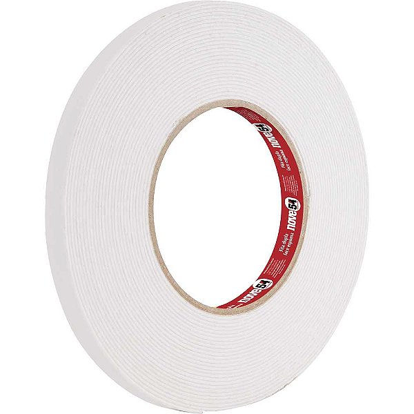 Fita dupla face espuma 12mm x 10m NOVE54