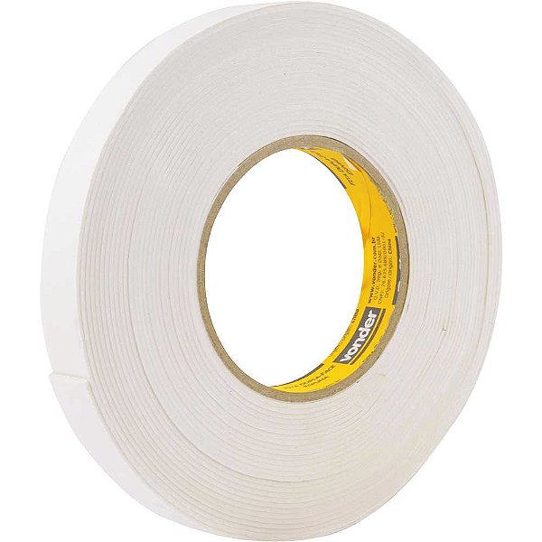 Fita dupla face espuma 19mm x 10,0m VONDER