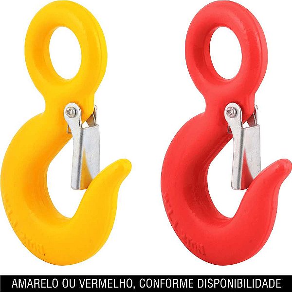 Gancho de aço com olhal 2,0 toneladas 7/16" com trava VONDER