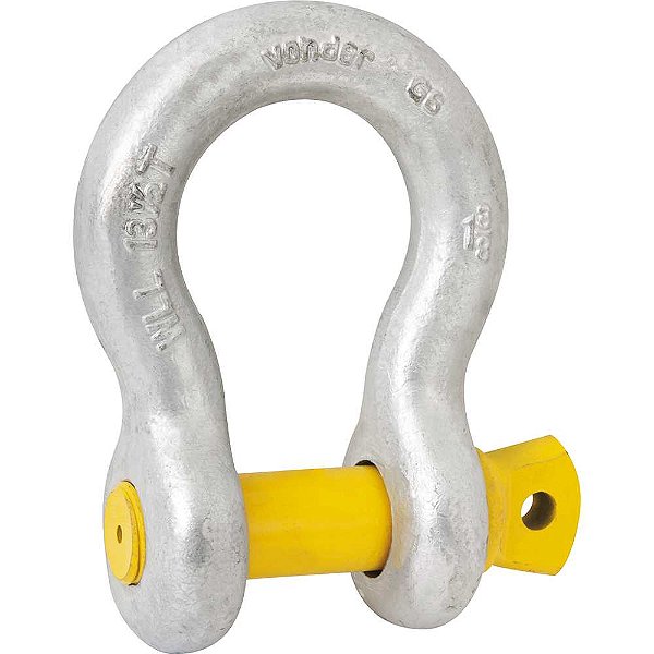 Manilha curva 1/4" 0,50t VONDER PLUS