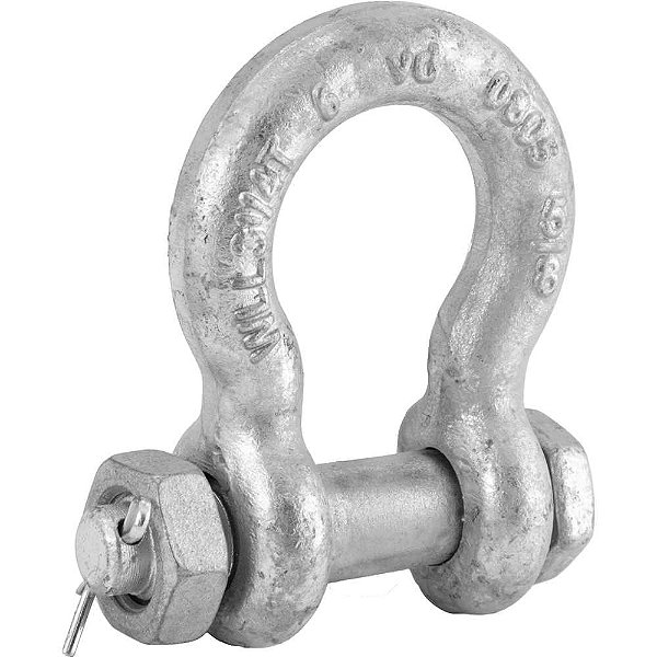 Manilha curva 5/8" 3,25t com porca e cupilha VONDER PLUS