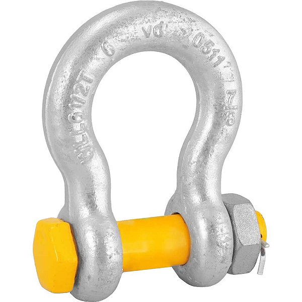 Manilha curva 7/8" 6,50t com porca e cupilha VONDER PLUS