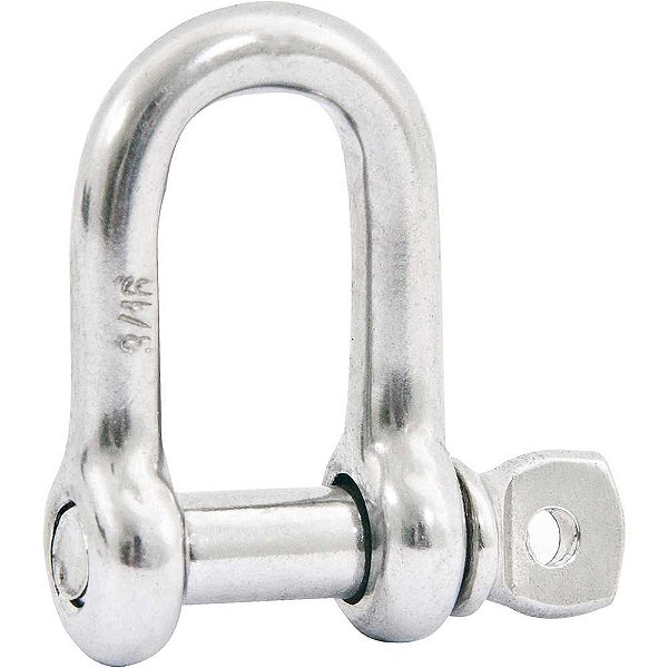 Manilha reta para cabo de aço 1/4" aço inox VONDER