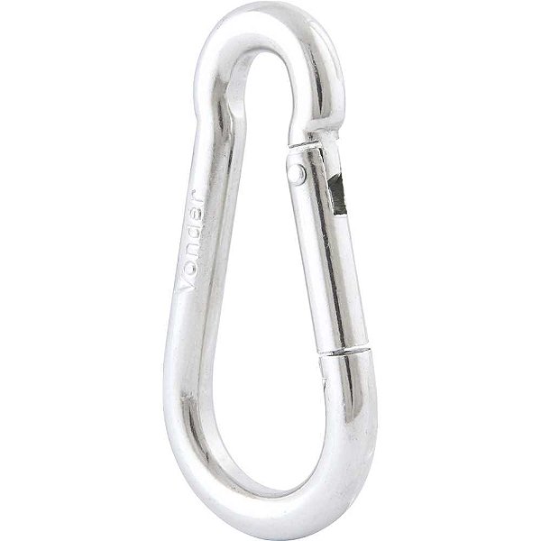 Mosquetão com trava 4mm x 40mm cartela com 2 peças VONDER