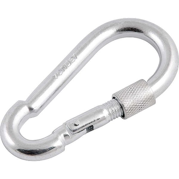 Mosquetão com trava roscada 9mm x 90mm VONDER