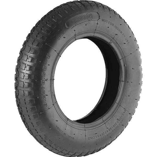 Pneu para carrinho 3,25" x 8" 2 lonas NOVE54
