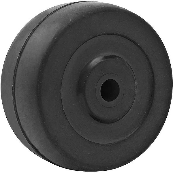 Roda 2" de borracha preta VONDER