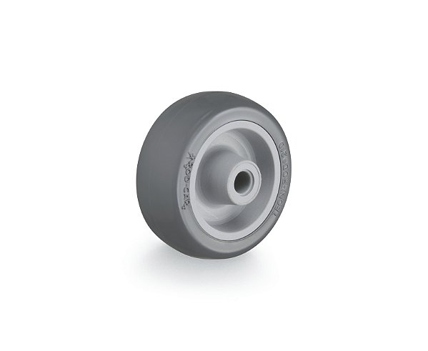 Roda 2" de borracha injetada cinza R 210 BP RODCAR