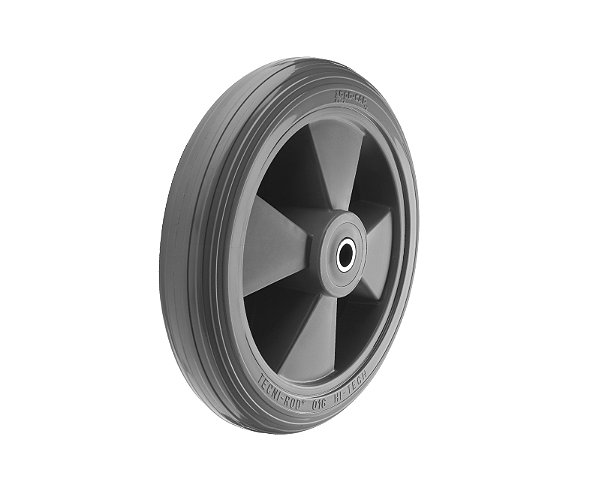 Roda 9" de borracha injetada cinza R 916 BPL RODCAR