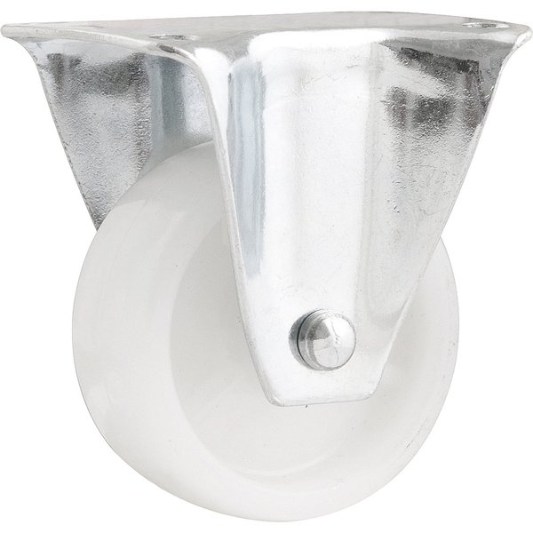 Rodízio fixo industrial leve 1" de nylon branco VONDER