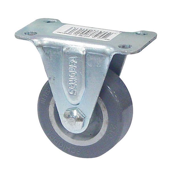 Rodízio fixo industrial leve 2" de resina termoplástica cinza FL 210 BP SCHIOPPA
