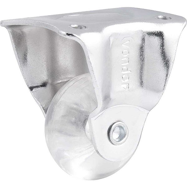 Rodízio fixo leve 1.3/8" de poliuretano transparente VONDER