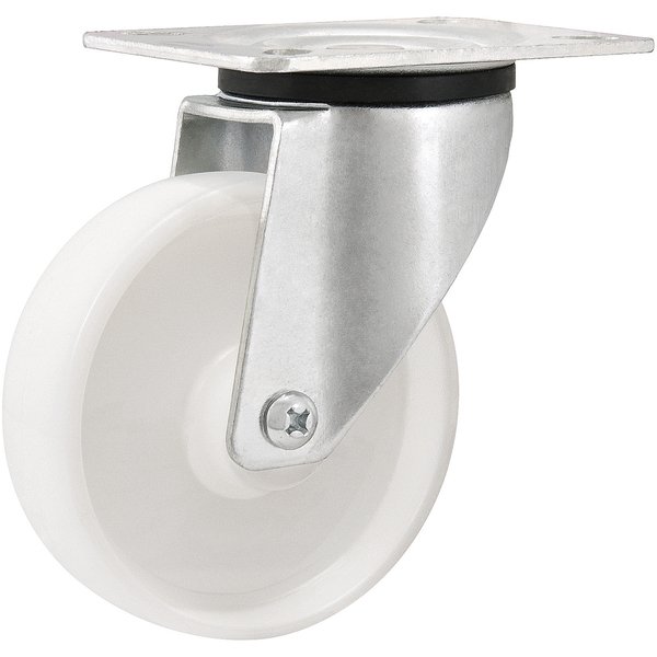 Rodízio giratório 5" de nylon branco VONDER