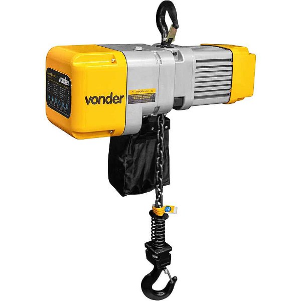 Talha elétrica 1,0 tonelada (1,0 tf) elevação 3m 380V VONDER