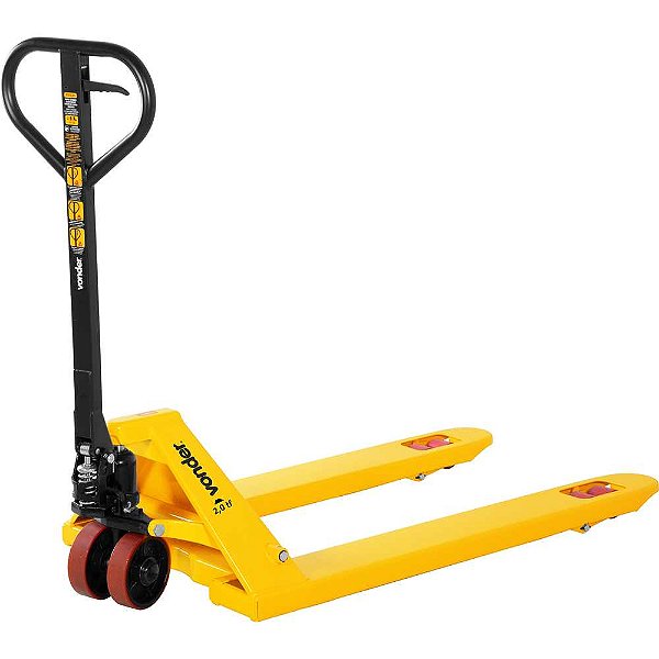 Paleteira hidráulica 2 toneladas (2 tf) 1.150mm x 685mm roda dupla de poliuretano PDP 206 VONDER