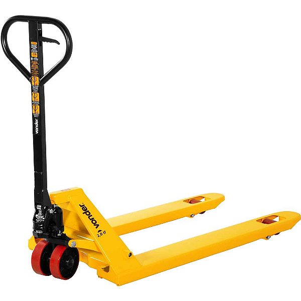 Paleteira hidráulica 2 toneladas (2 tf) 1.150mm x 685mm roda simples de poliuretano PSP 206 VONDER
