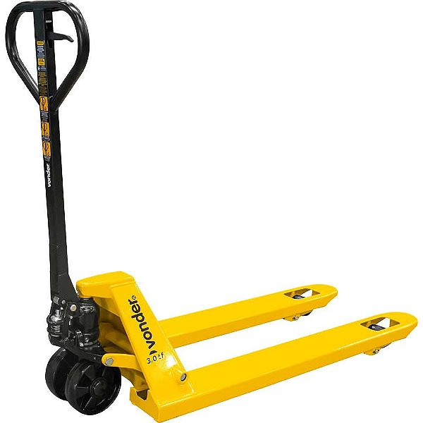 Paleteira hidráulica 3 toneladas (3 tf) 1.150mm x 550mm roda simples de nylon PSN 305 VONDER