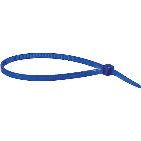 Abraçadeira de nylon azul 200mm x 3,6mm VONDER