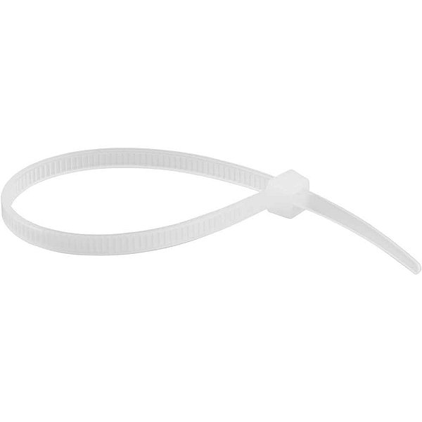 Abraçadeira de nylon branca 140mm x 3,6mm com 1.000 peças VONDER