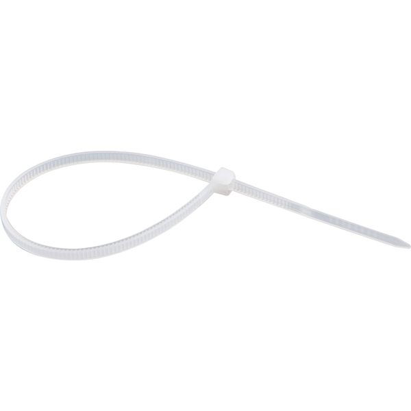 Abraçadeira de nylon branca 280mm x 3,6mm com 100 peças NOVE54