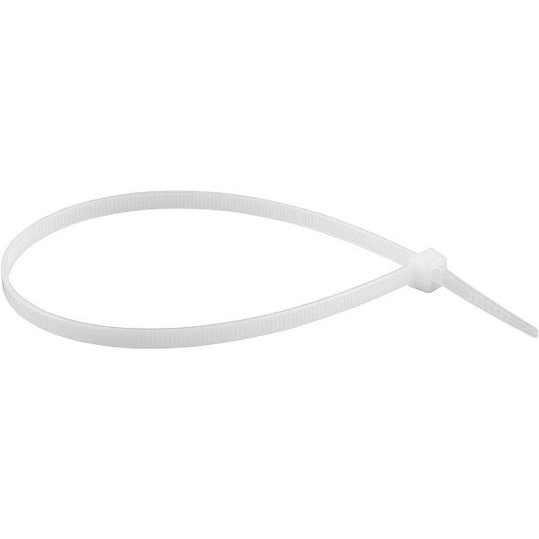 Abraçadeira de nylon branca 280mm x 4,8mm com 100 peças VONDER