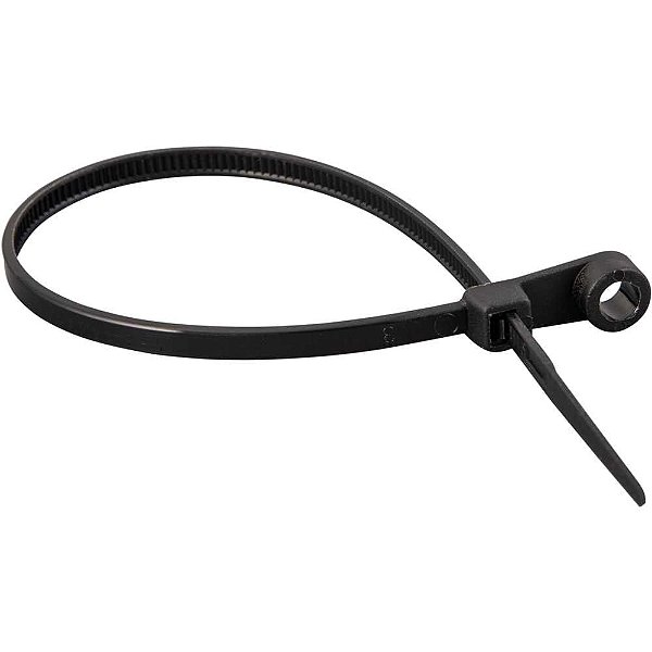 Abraçadeira de nylon para parafusos preta 200mm x 3,6mm VONDER