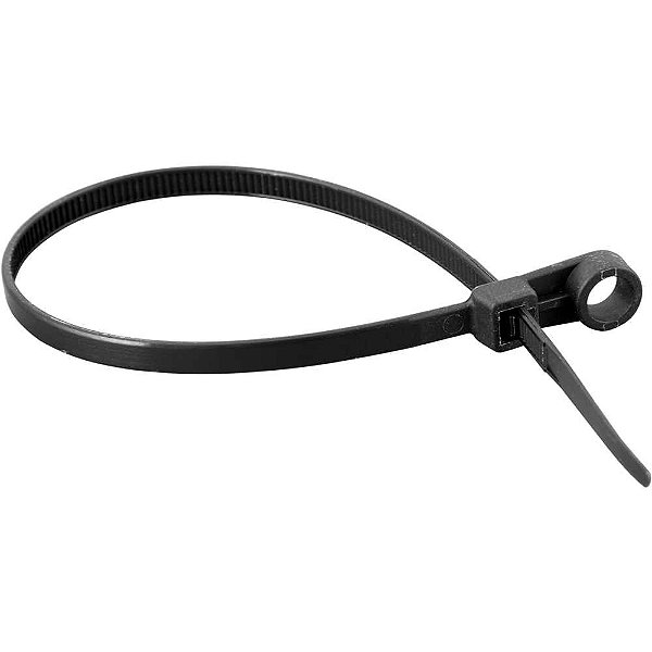 Abraçadeira de nylon para parafusos preta 220mm x 4,3mm VONDER