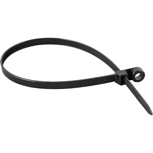 Abraçadeira de nylon para parafusos preta 380mm x 7,6mm VONDER
