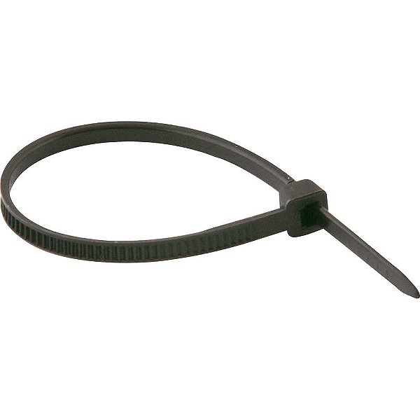 Abraçadeira de nylon preta 100mm x 2,5mm com 1.000 peças VONDER