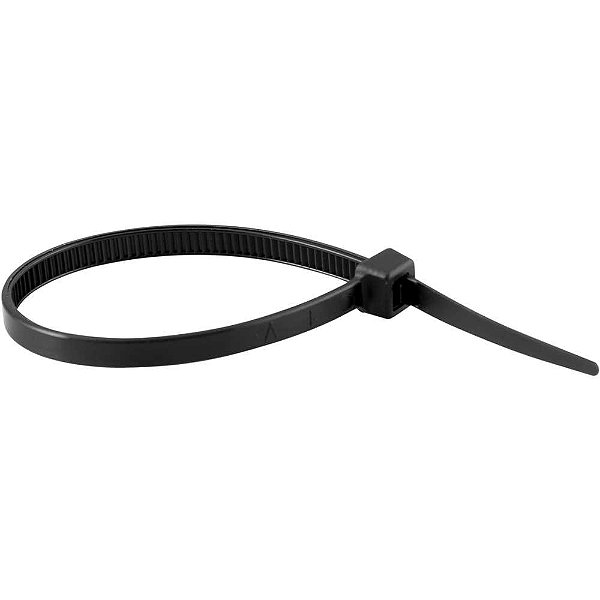 Abraçadeira de nylon preta 140mm x 3,6mm com 20 peças VONDER