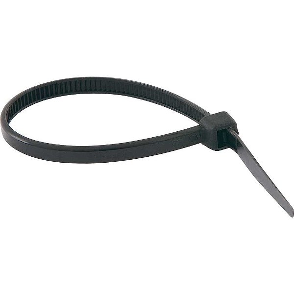 Abraçadeira de nylon preta 140mm x 3,6mm com 100 peças VONDER