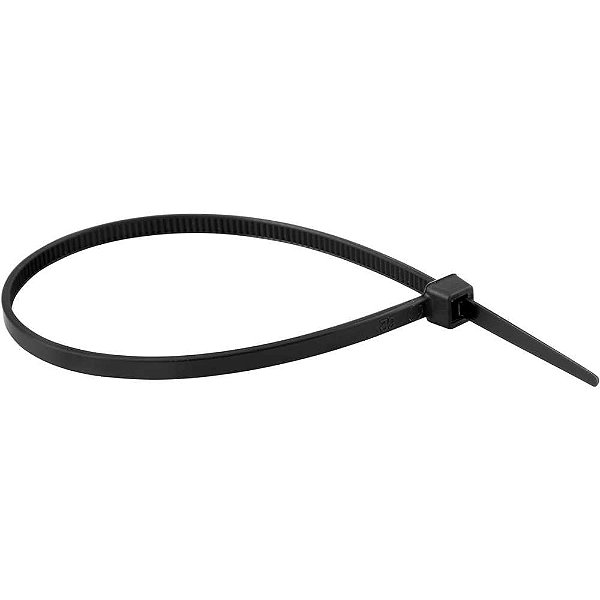 Abraçadeira de nylon preta 200mm x 3,6mm com 20 peças VONDER