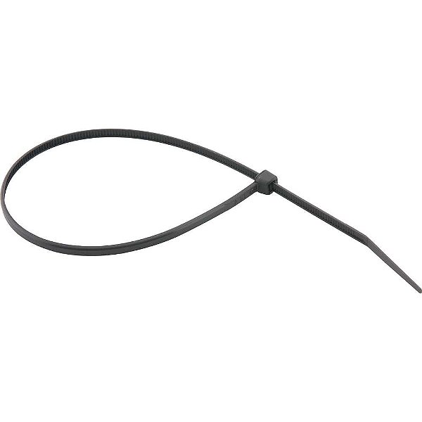 Abraçadeira de nylon preta 280mm x 3,6mm com 100 peças VONDER
